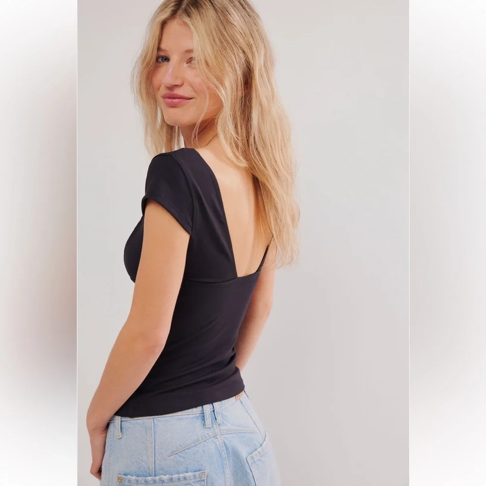 Free people duo corset plunge cami